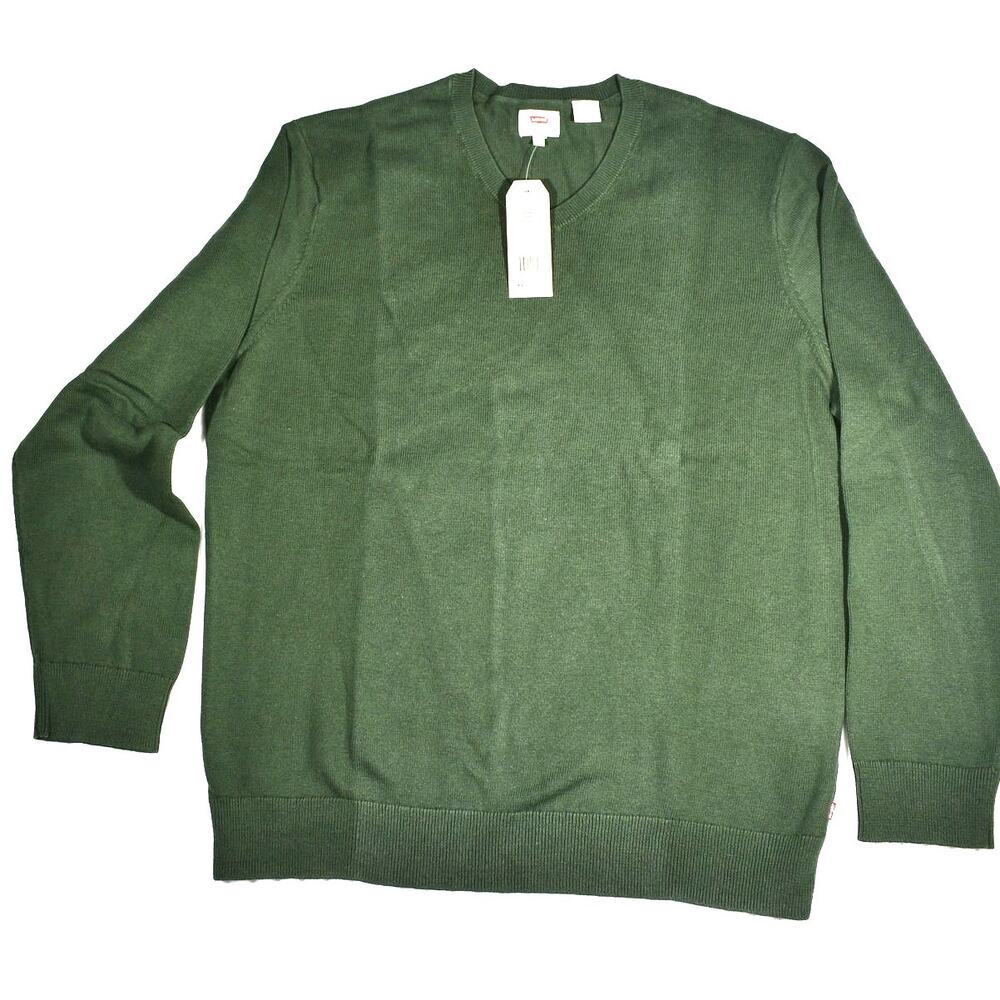 Levi's Classic V Neck  Men's Knit Sweater Size XXL 100% Cotton  NWT